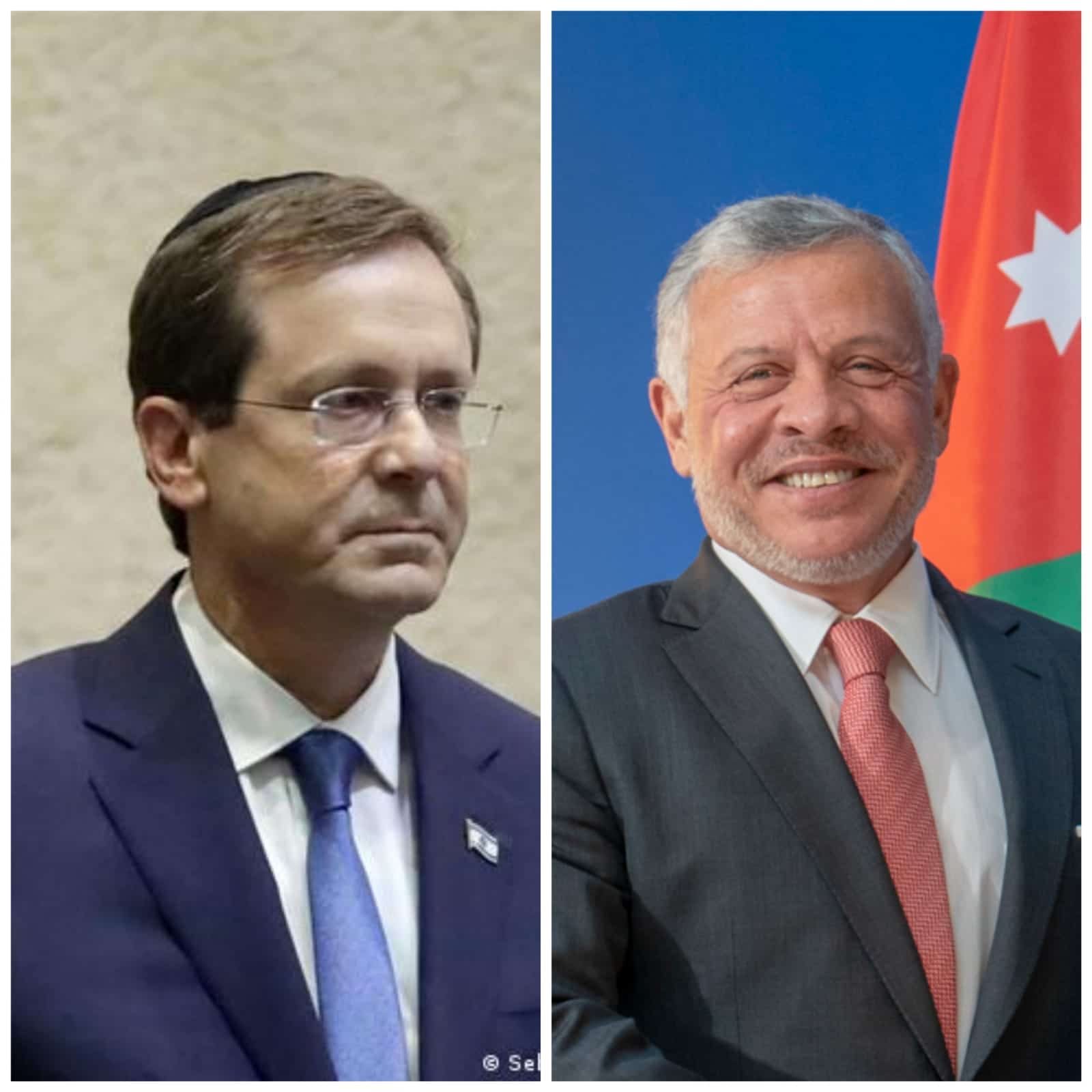 الرئيس الإسرائيلي يلتقي بالعاهل الأردني غداً في زيارة تاريخية للأردن