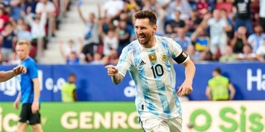 خماسية تاريخية لـ ميسي مع الأرجنتين أمام إستونيا