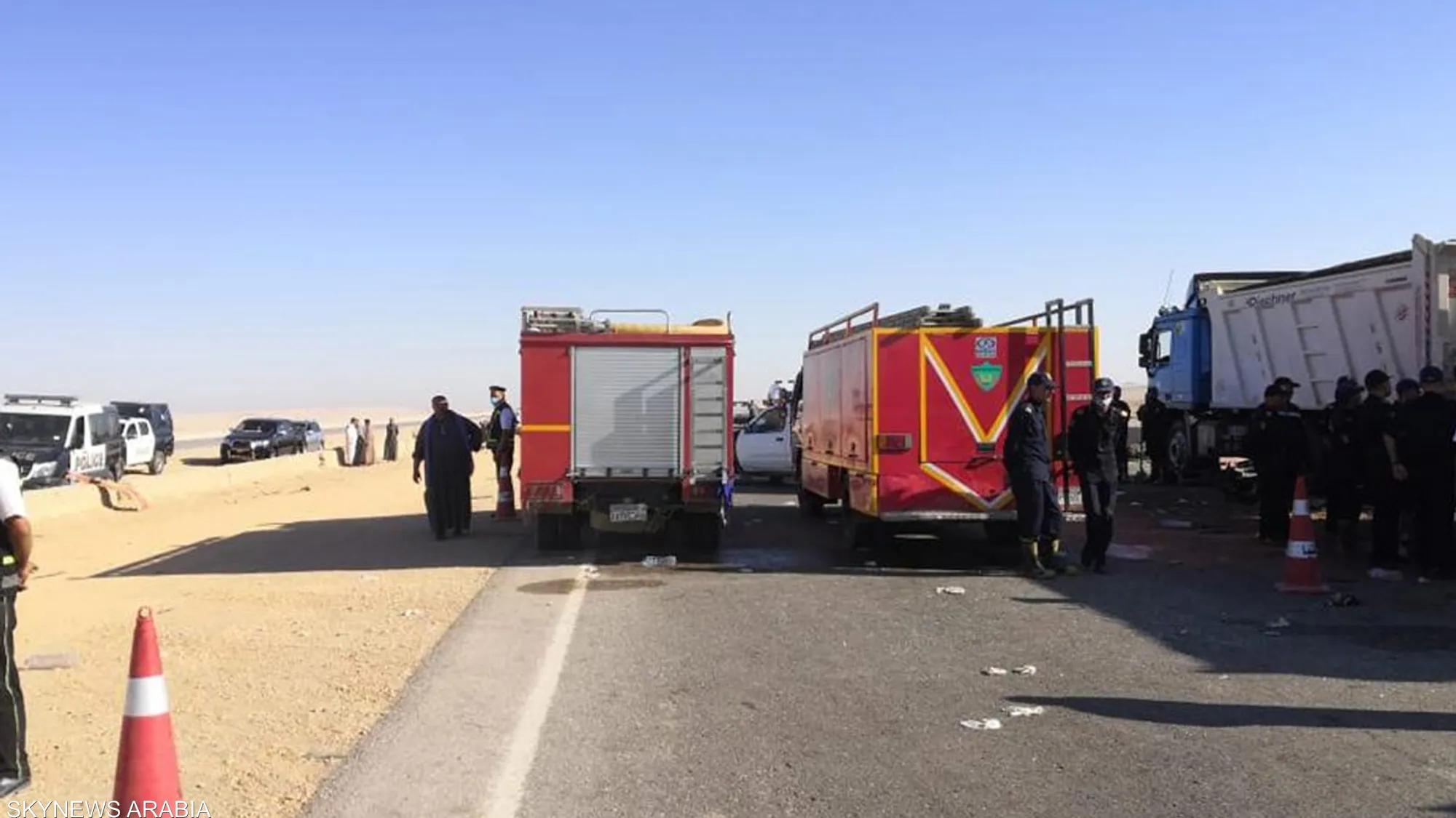 مصر...مصرع 22 وعشرات الإصابات في حادث سير مروع